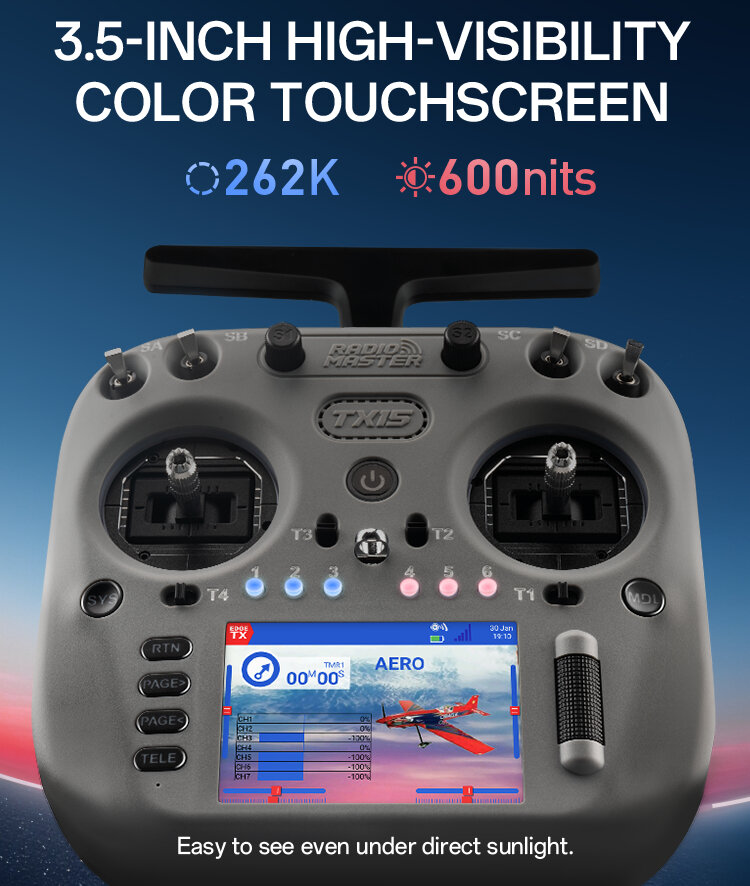 Пульт управления для FPV RadioMaster TX15 (M2, ELRS, FCC)