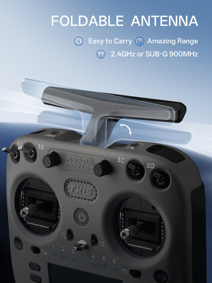 Пульт управления для FPV RadioMaster TX15 (M2, ELRS, FCC)