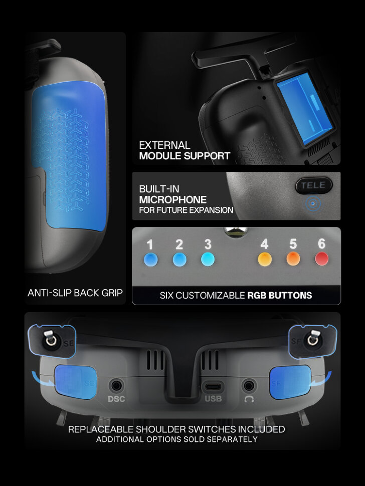 Пульт управления для FPV RadioMaster TX15 (M2, ELRS, FCC)