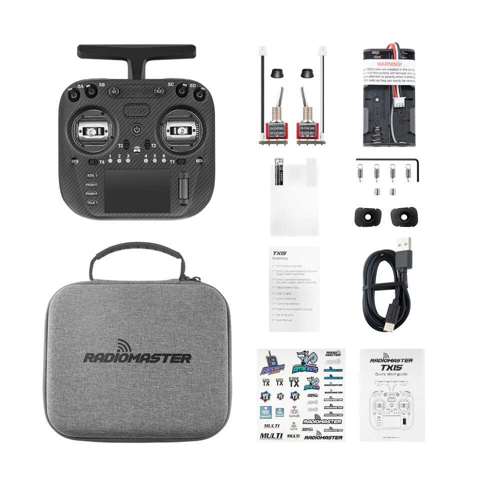 Пульт управления для FPV RadioMaster TX15 Max (M2, ELRS, FCC)