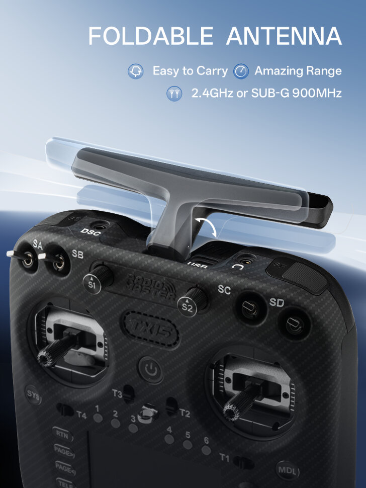 Пульт управления для FPV RadioMaster TX15 Max (M2, ELRS, FCC)