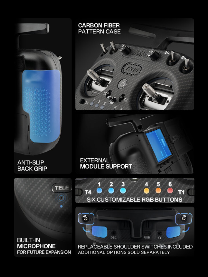 Пульт управления для FPV RadioMaster TX15 Max (M2, ELRS, FCC)