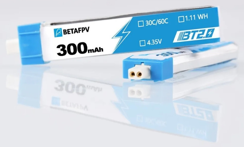 Набор аккумуляторов BetaFPV BT2.0 300mAh 1S 30C Battery (8 шт)