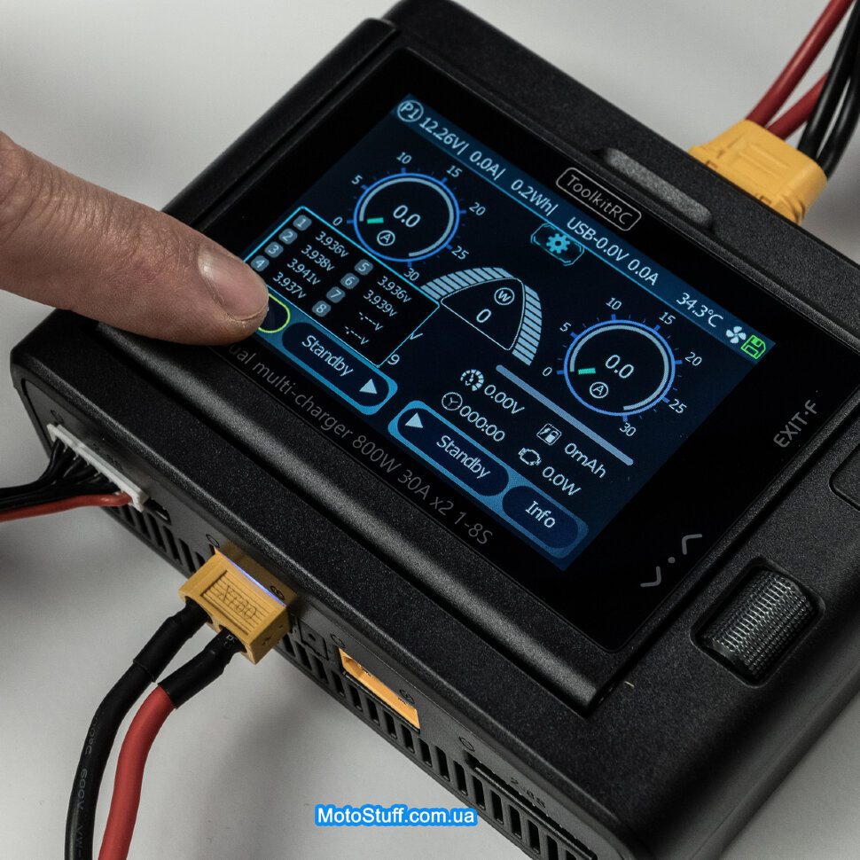 Зарядное устройство ToolkitRC M8D (2*DC 800 Вт)