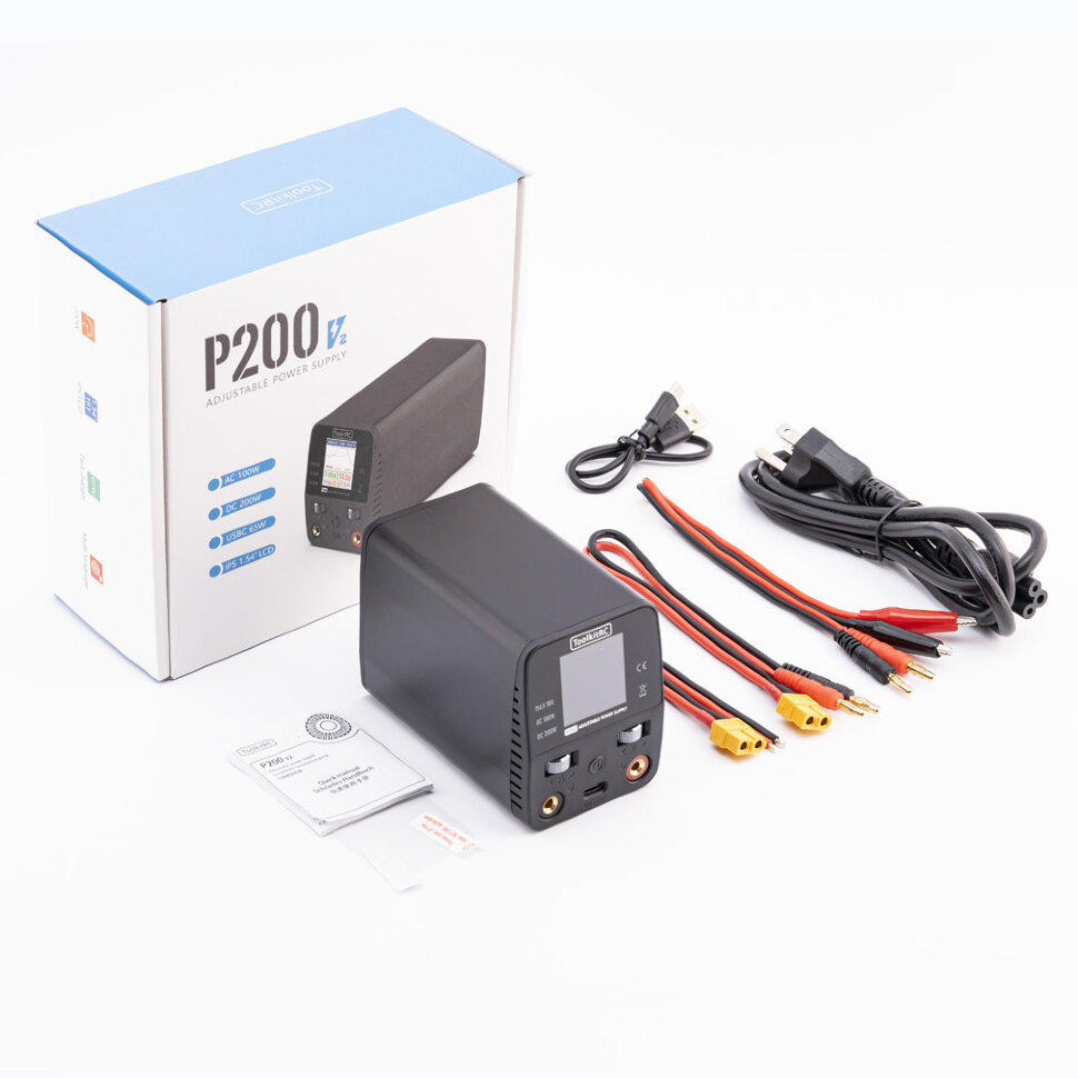 Зарядное устройство ToolkitRC P200 V2 (AC 100 Вт / DC 200 Вт)