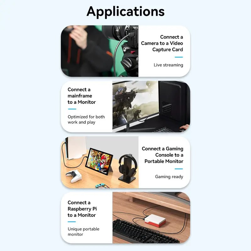 Кабель Vention mini HDMI - HDMI 2.0 4K/60Hz 18 Гбит/с (3м)