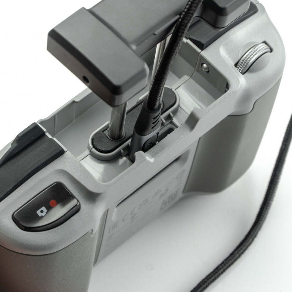 Удлиненный кабель Type-C на Type-C 1м. для пульта DJI Mavic 3 / Air 2 / Air 2S / Mini 3 / Mini 2 (в оплетке)