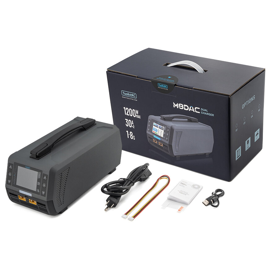 Зарядное устройство ToolkitRC M8DAC (AC 1200 Вт)