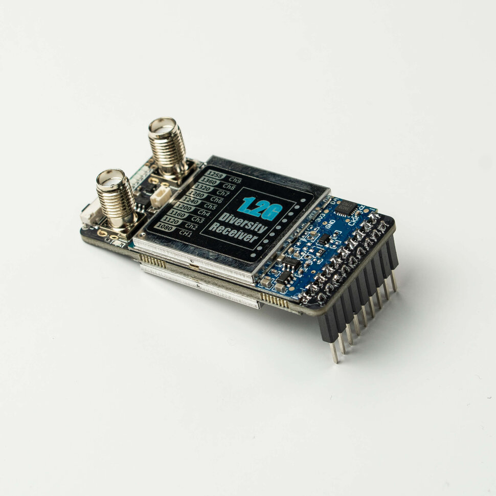 Видео приемник Skyzone 1.2GHz Diversity VRX для очков SKY04 / COBRA (9CH)