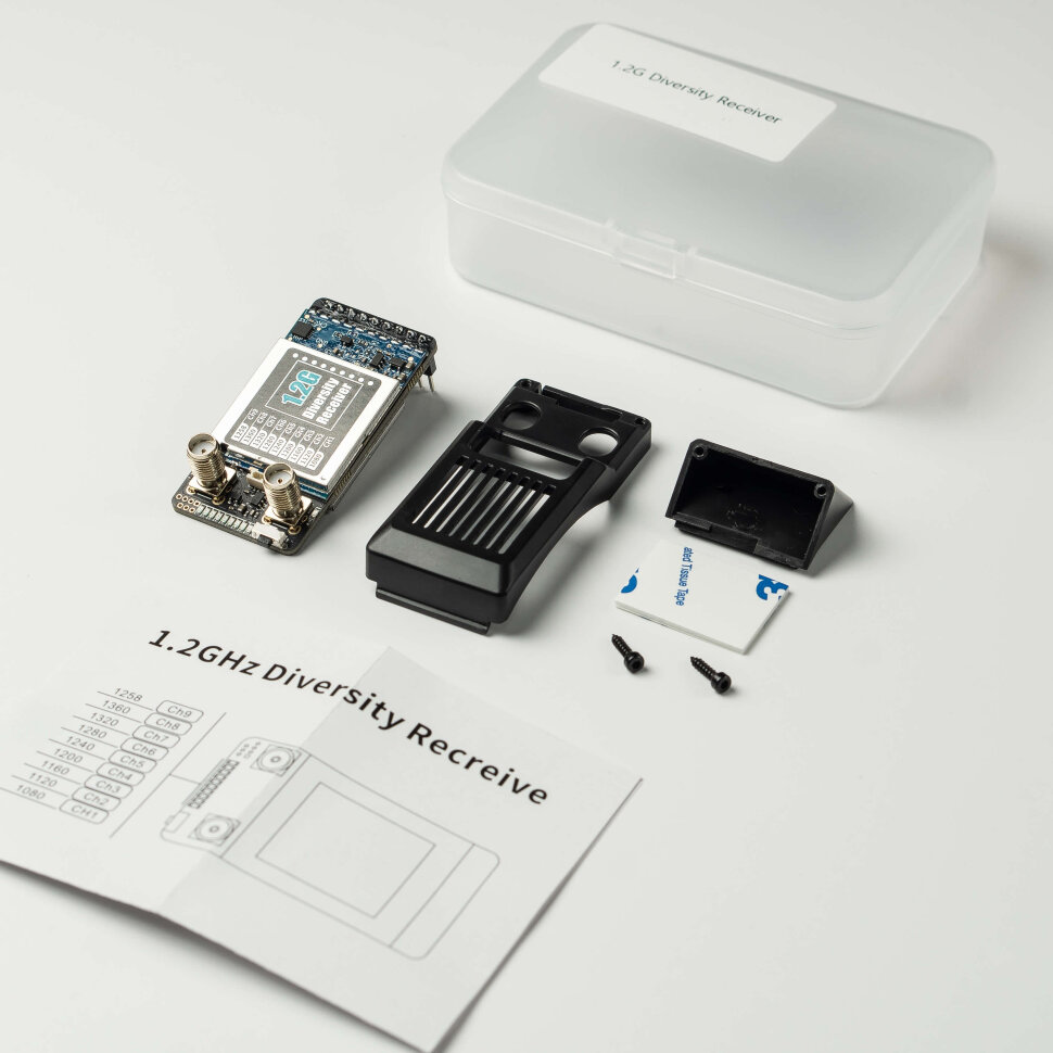 Видео приемник Skyzone 1.2GHz Diversity VRX для очков SKY04 / COBRA (9CH)