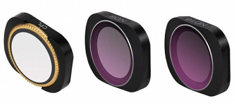 Светофильтры Sunnylife CPL, ND8, ND16 для DJI Osmo Pocket/Pocket 2 (OP-FI364)