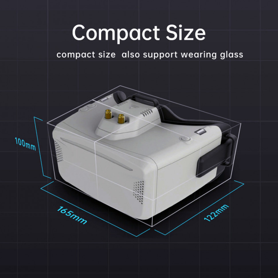 Видео шлем для FPV Skyzone Cobra X V4 5.8G LCD (COBRAX5G)