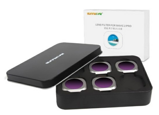 Набор фильтров Sunnylife ND8/PL, ND16/PL, ND32/PL, ND64/PL для DJI Mavic 2 Pro (M2P-FI538)