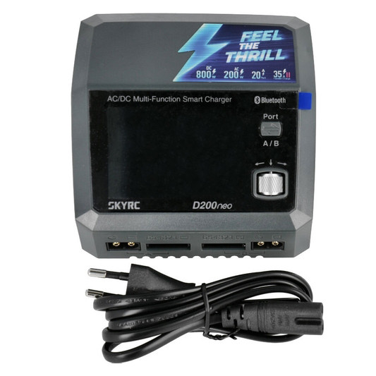 Зарядное устройство SkyRC D200neo (АС 200 Вт / 2* DC 400 Вт) (SK-100196)