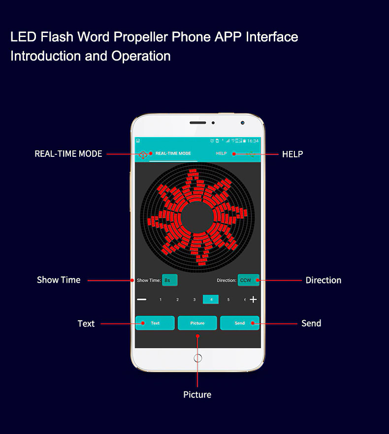 Пропеллеры STARTRC светодиодные программируемые для DJI Mavic 2 (1 пара)