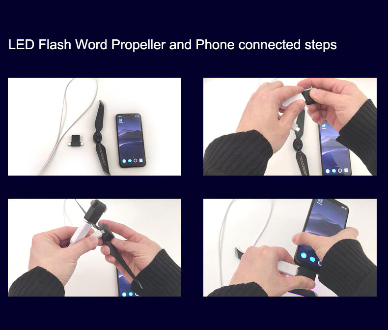 Пропеллеры STARTRC светодиодные программируемые для DJI Mavic 2 (1 пара)