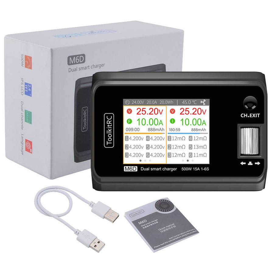 Зарядное устройство ToolkitRC M6D (2* DC 250 Вт)