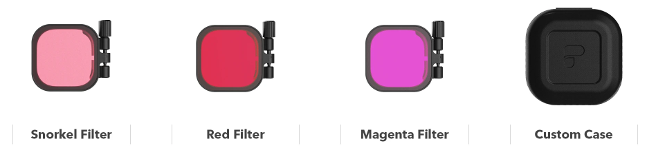 Набор из 3 подводных фильтров PolarPro для корпуса Protective Housing GoPro HERO8 Black (H8-1016-PROT)