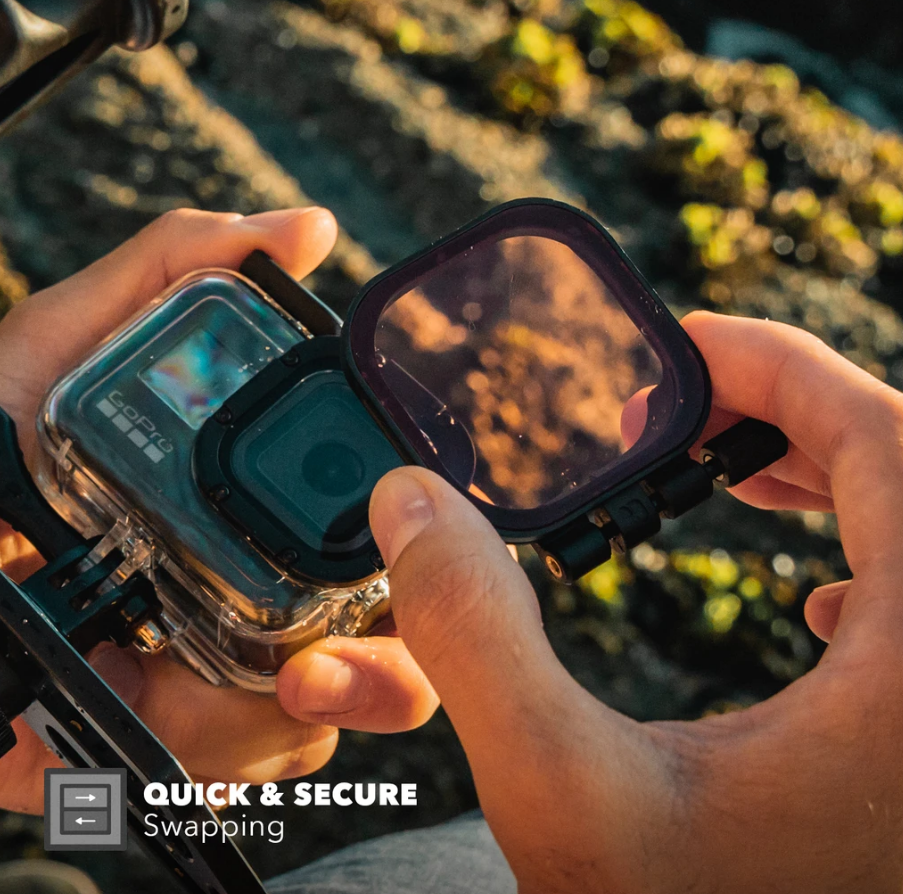 Набор из 3 подводных фильтров PolarPro для корпуса Protective Housing GoPro HERO8 Black (H8-1016-PROT)