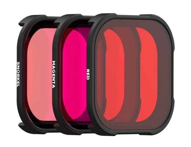 Набор из 3 подводных фильтров PolarPro для корпуса Protective Housing GoPro Hero 11, Hero 10, Hero 9 APPRO-006 (H9-1016)