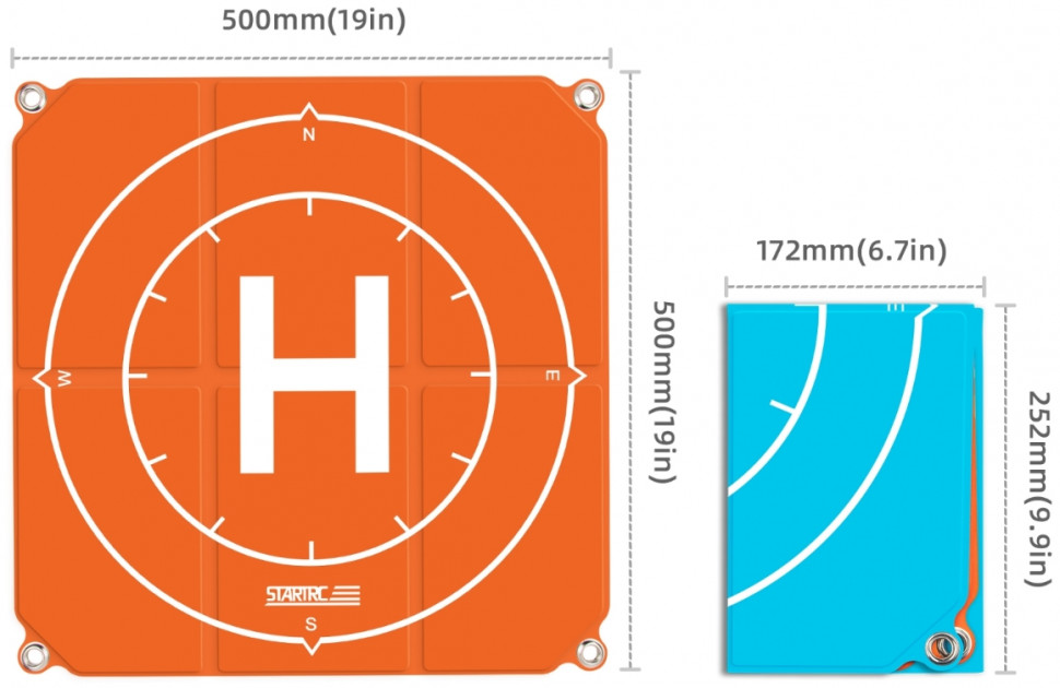 Посадочная площадка для квадрокоптеров StartRC 50 см (1109143)