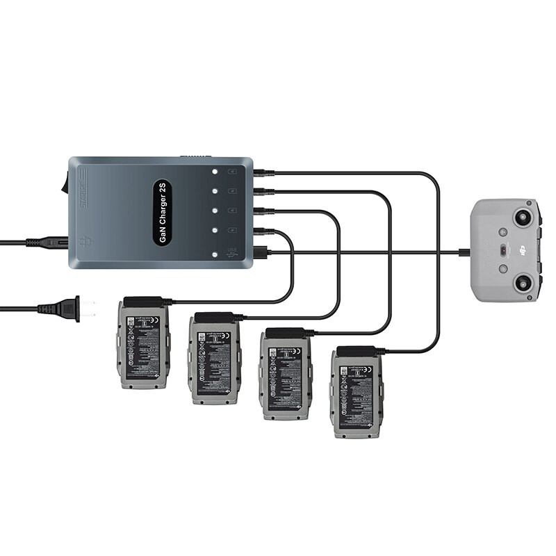 Зарядка, хаб StartRC для аккумуляторов и пульта 6 в 1 для Air 2, Air 2S (1110148)