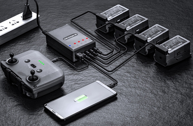 Зарядка, хаб StartRC для аккумуляторов и пульта 6 в 1 для Air 2, Air 2S (1110148)