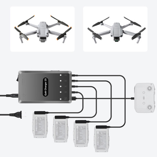 Зарядка, хаб StartRC для аккумуляторов и пульта 6 в 1 для Air 2, Air 2S (1110148)