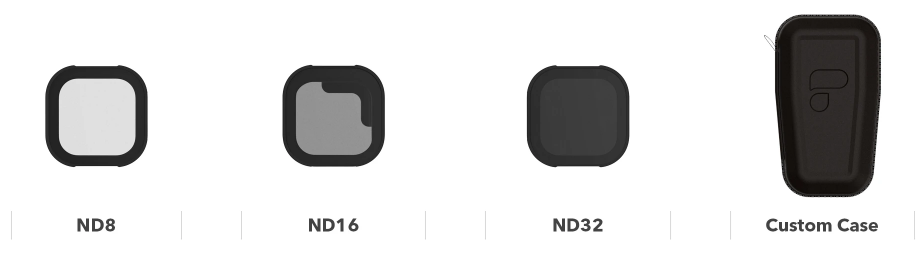 Нейтральные фильтры PolarPro ND8, ND16, ND32 для GoPro HERO8 Black (H8-SHUTTER)