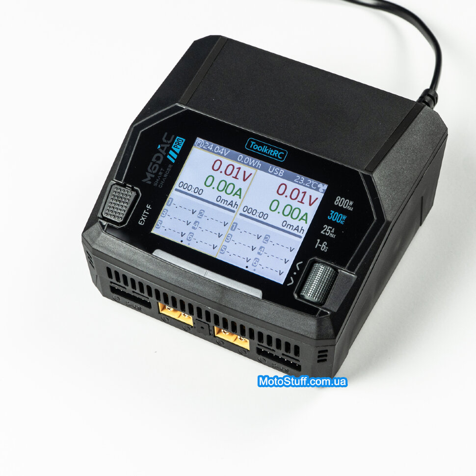 Зарядное устройство ToolkitRC M6DAC Pro (AC 330 Вт / 2* DC 400 Вт)
