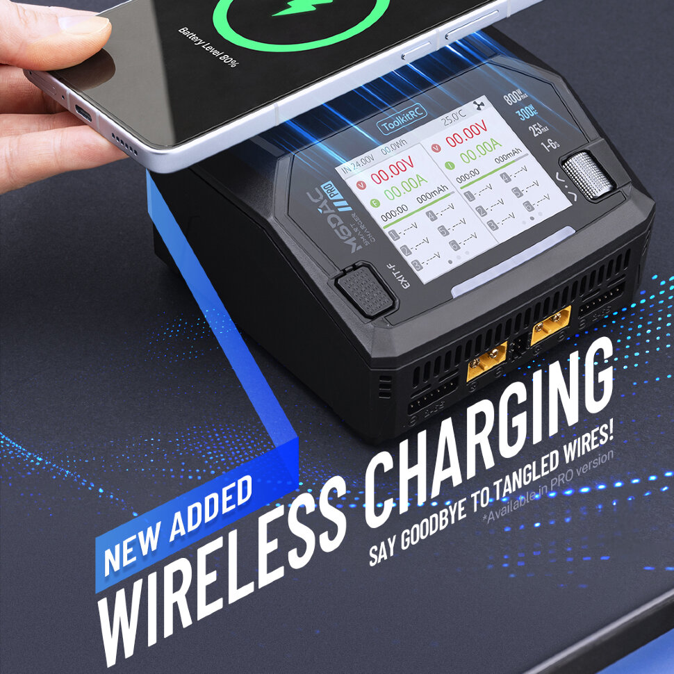 Зарядное устройство ToolkitRC M6DAC V2 (AC 220 Вт / 2* DC 400 Вт)