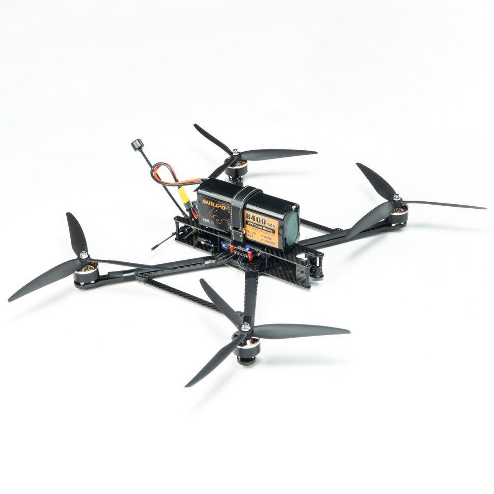 FPV Квадрокоптер FLH 10" дюймов 5.8G 2.5W ELRS 915MHz, с ночной камерой Foxeer Mini Cat 3