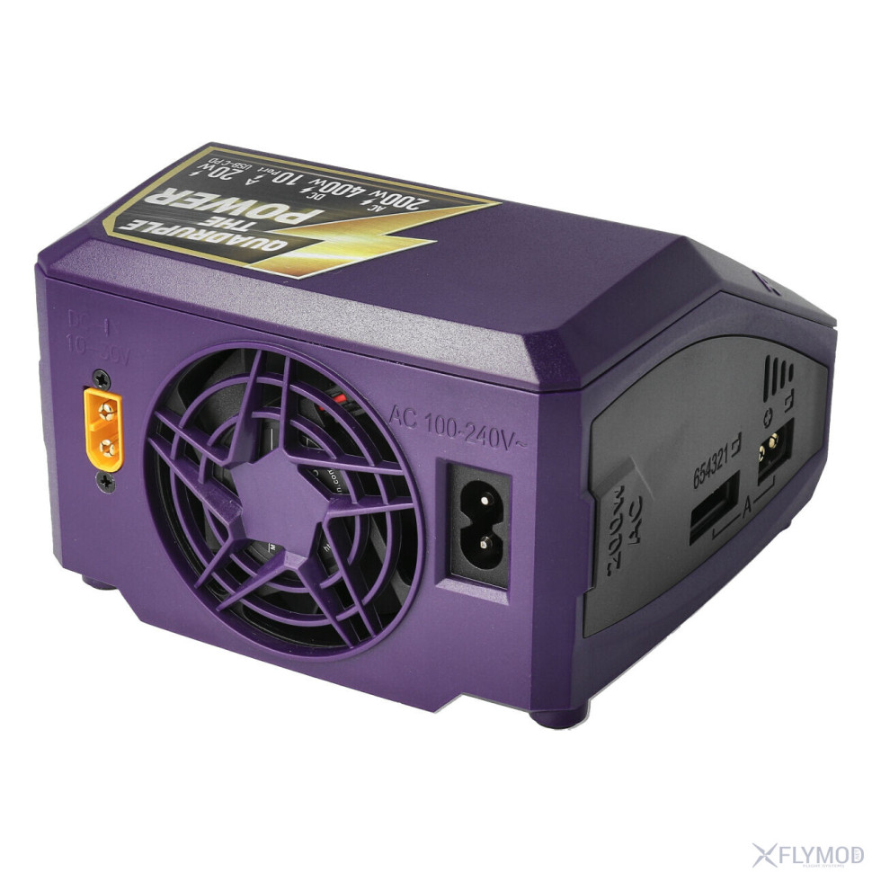 Зарядное устройство SkyRC Q200Neo (АС 200 Вт / 2* DC 400 Вт) (SK-100197-01)