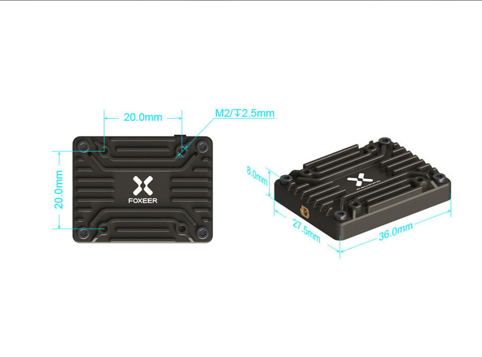 Видеопередатчик для FPV Foxeer Reaper Extreme V2 5.8G 2.5W VTX